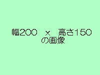 W200,H150の画像の大きさ